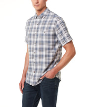 Plaid Performance Shirt In White