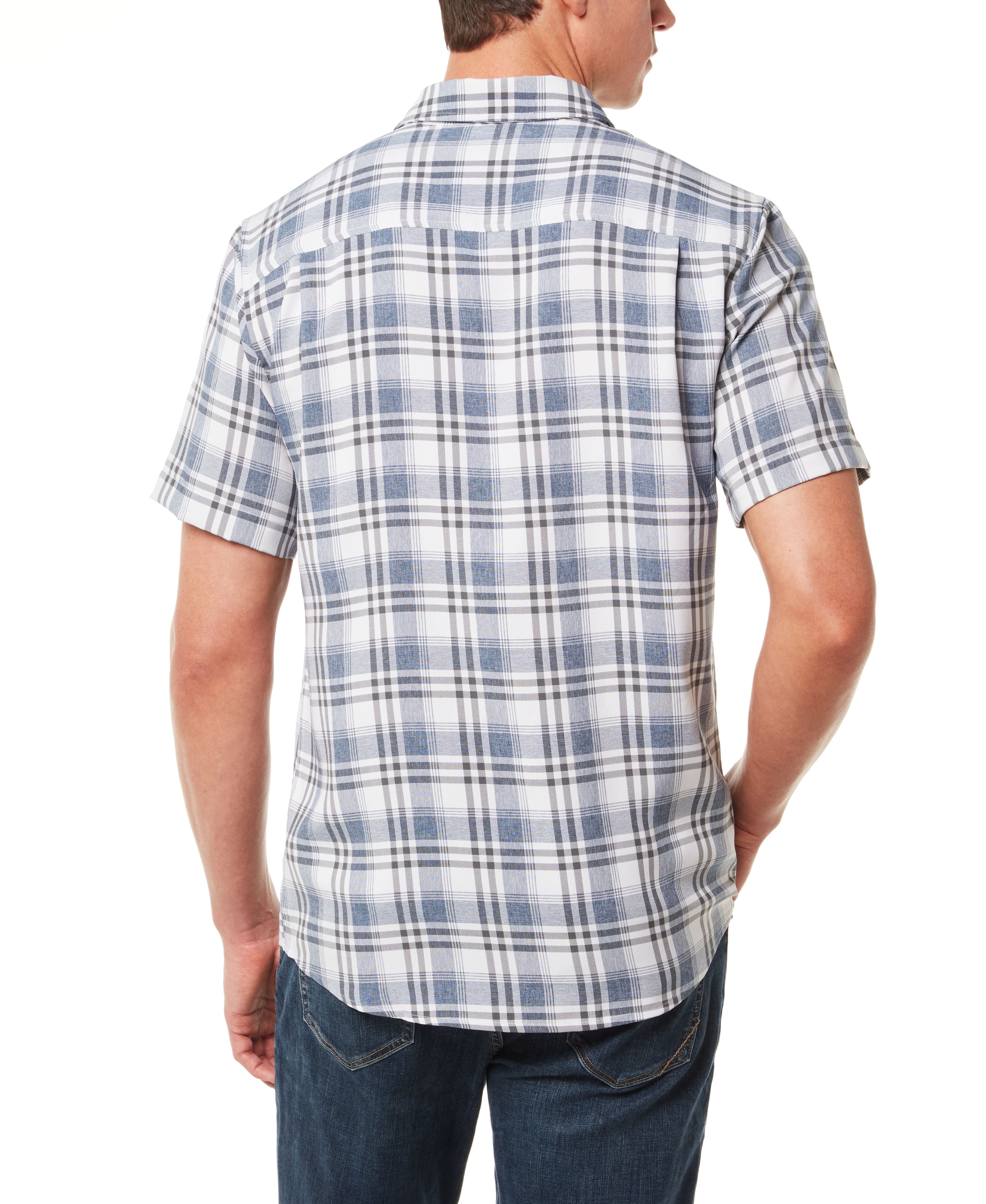 Plaid Performance Shirt In White