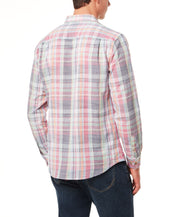 End On End Plaid Shirt In Paprika