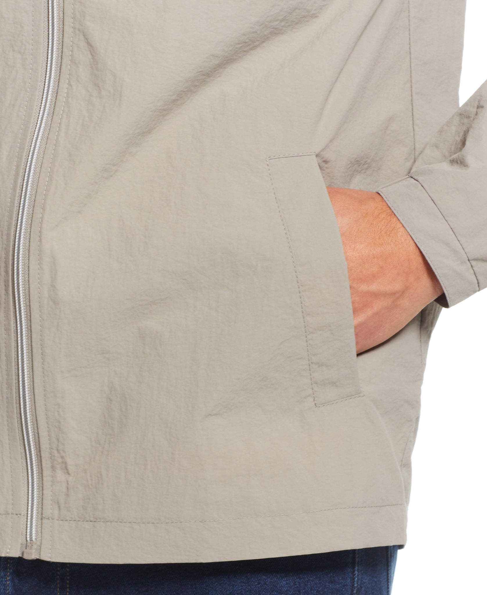 Solid Nylon Jacket In Khaki – Weatherproof® Vintage