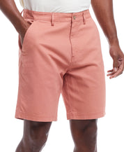 9" Cotton Twill Stretch Short In Tandoori Peach