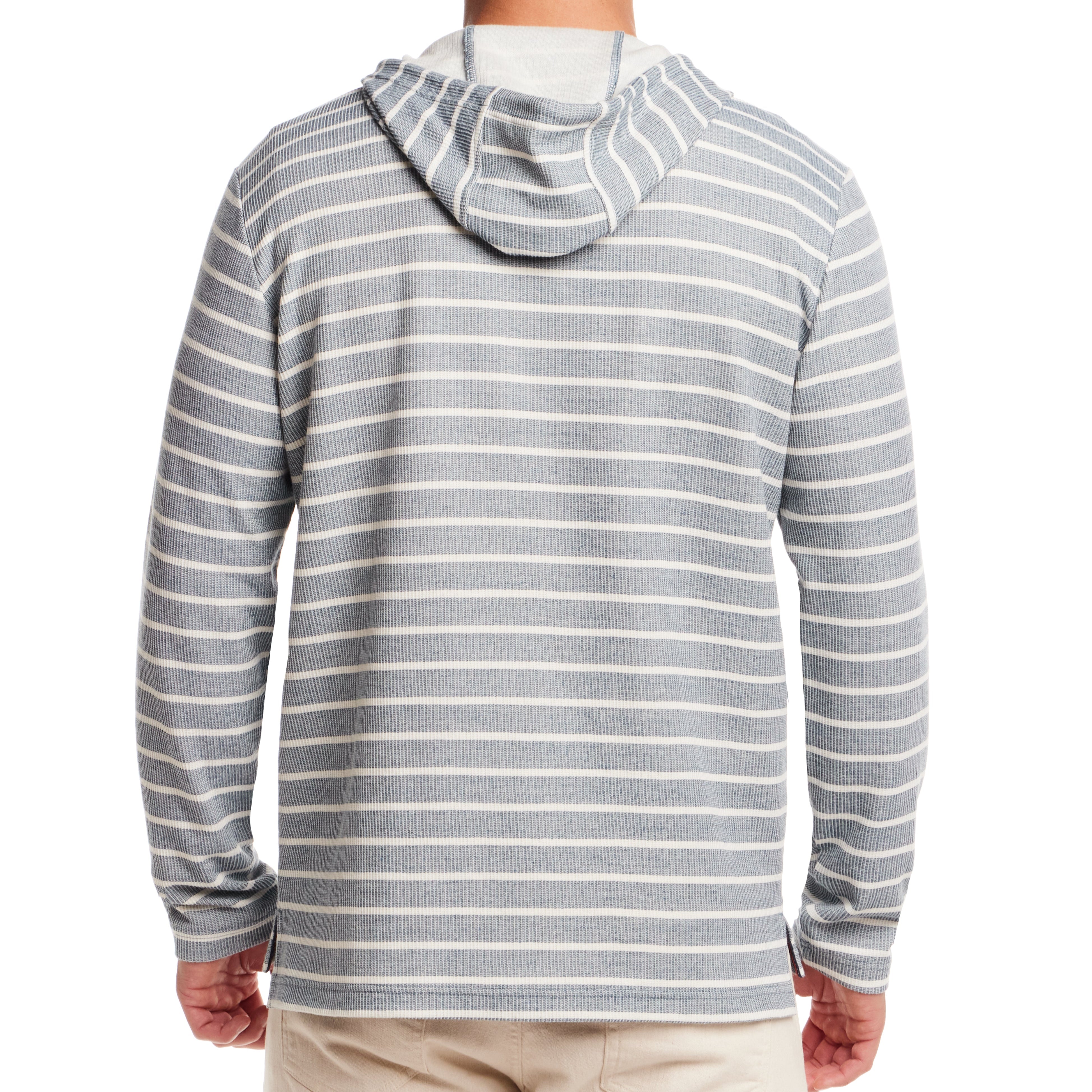Long Sleeve Summer Hoodie in Blue Ashes