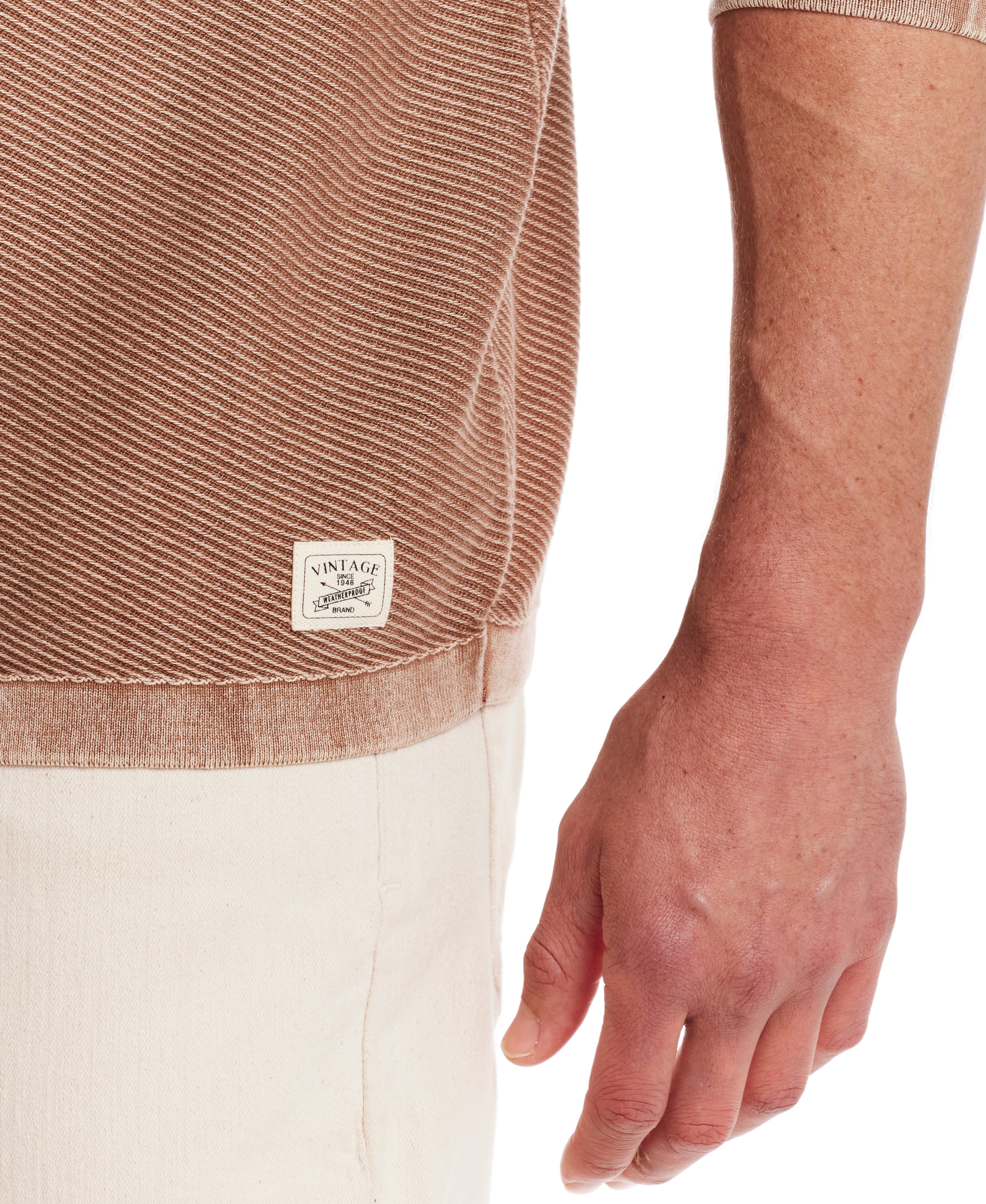 Twill Stonewash Sweater in Clay
