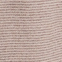 Striped Johnny Collar Polo Sweater in Brown Twist