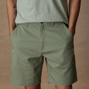 8" Cotton Twill Stretch Short in Sea Spray