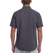 Short Sleeve Cotton Poplin Shirt in Dress Blues
