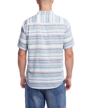 Short Sleeve Country Twill in Sea Blue