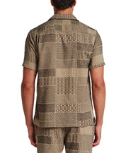 Jacquard Resort Shirt in Khaki