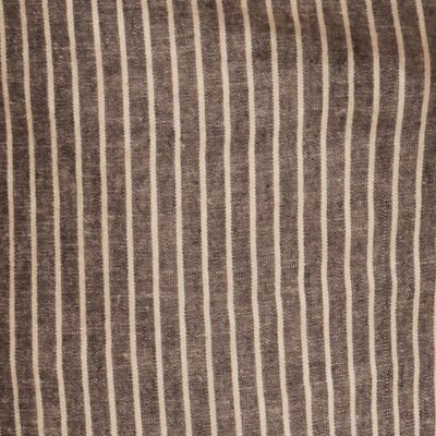 Chambray Stripe Drawstring Short in Black Stripe