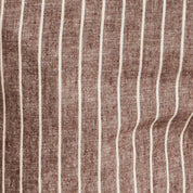 Chambray Stripe Drawstring Short in Brown Stripe