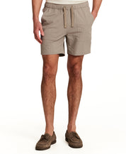 Mini Seersucker Short in Khaki