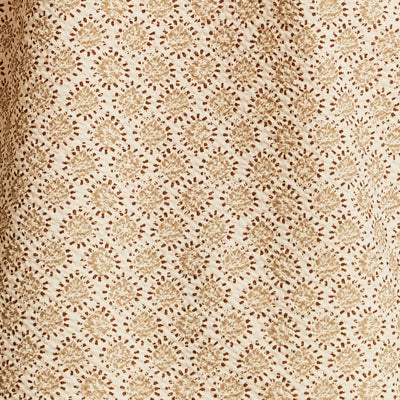 The Medallion Print Seersucker Shirt in Khaki