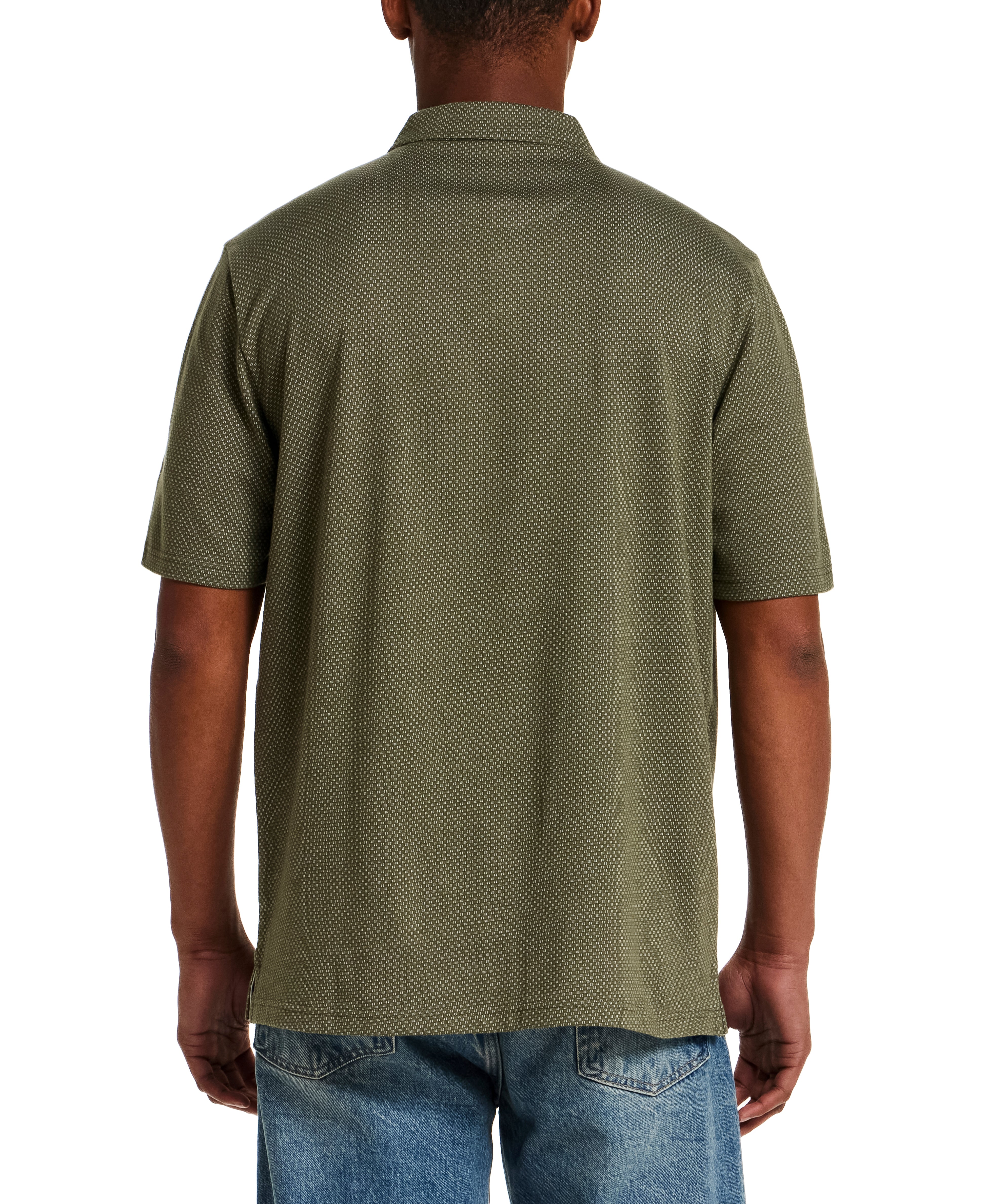 Cotton Twill Short Sleeve Shirt in Grape Leaf