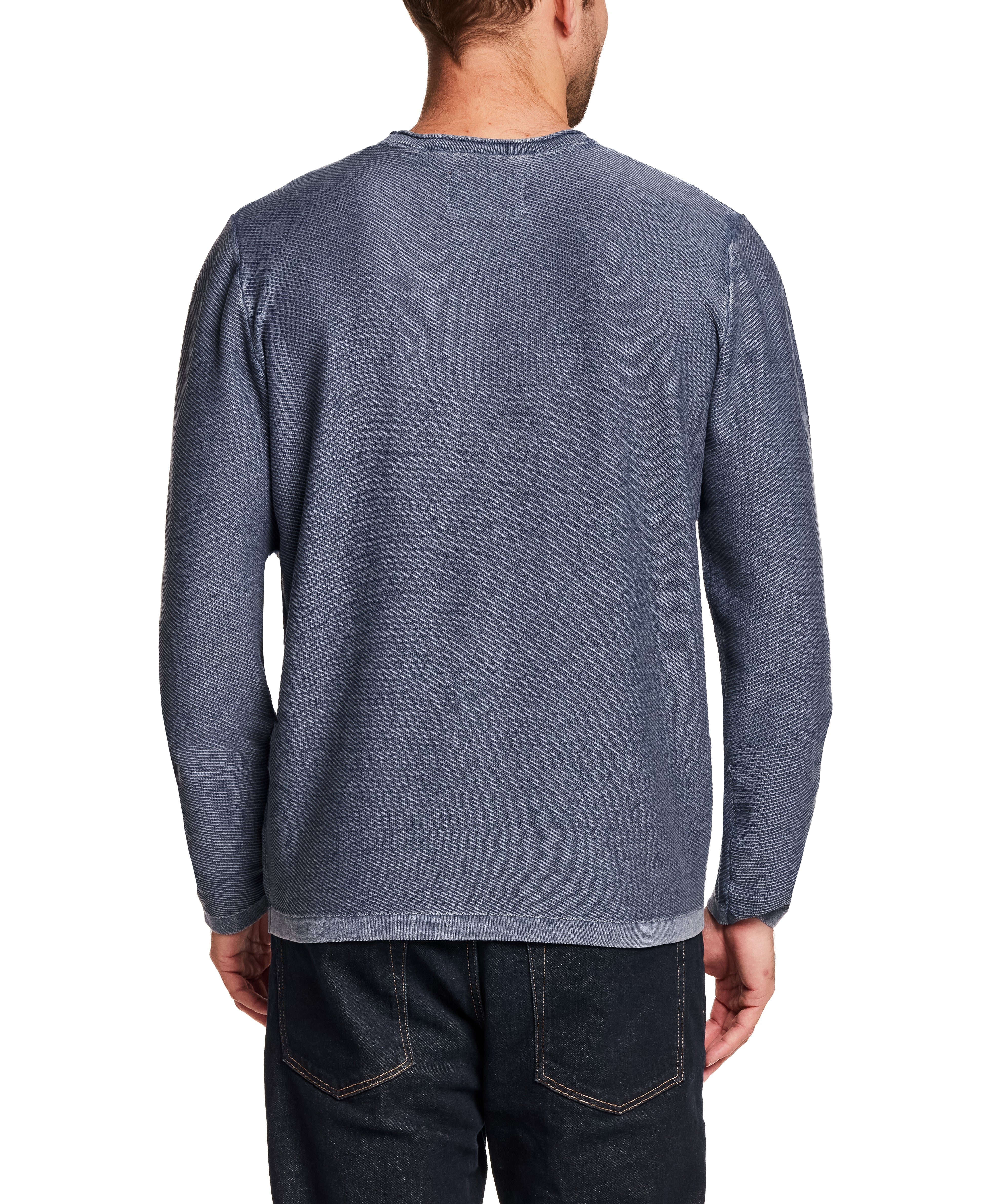 Twill Stonewash Sweater in Insignia Blue
