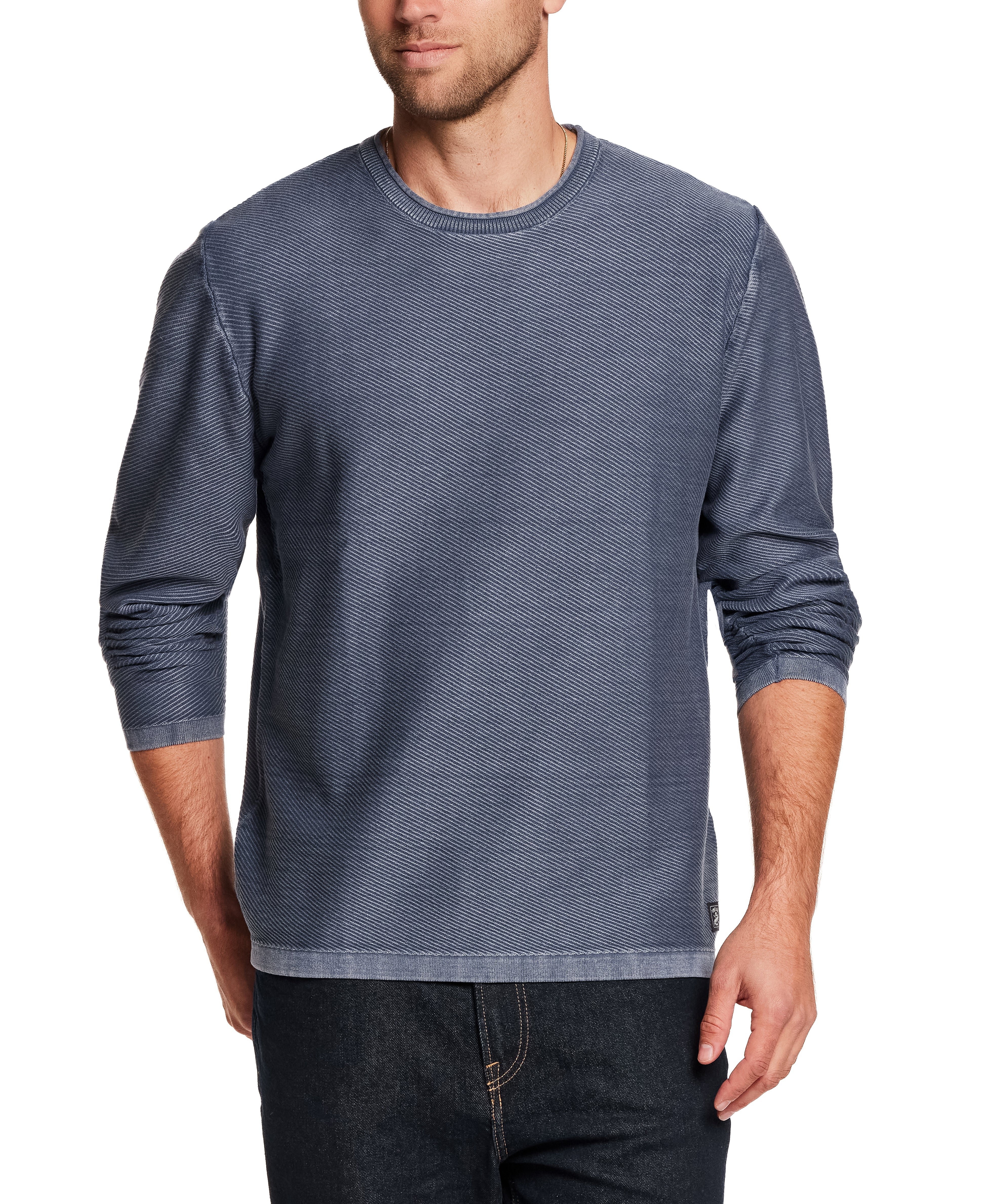 Twill Stonewash Sweater in Insignia Blue