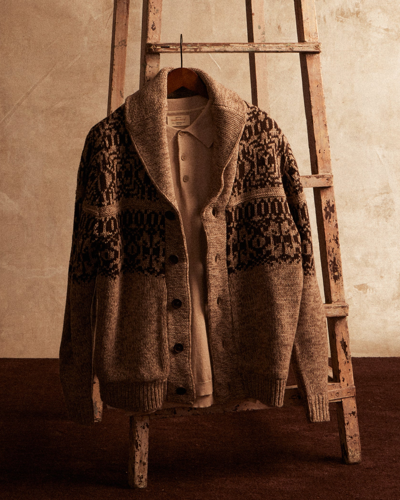 Shawl Collar Sweater Jacket in Mocha