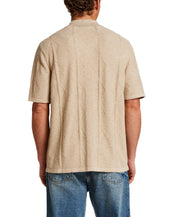 Diamond Knit Resort Shirt in Khaki