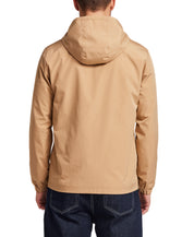 Poly Memory Safari Jacket with Hood in Kelp
