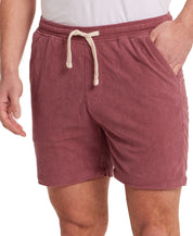6" Corduroy Cabana Short in Rose Brown