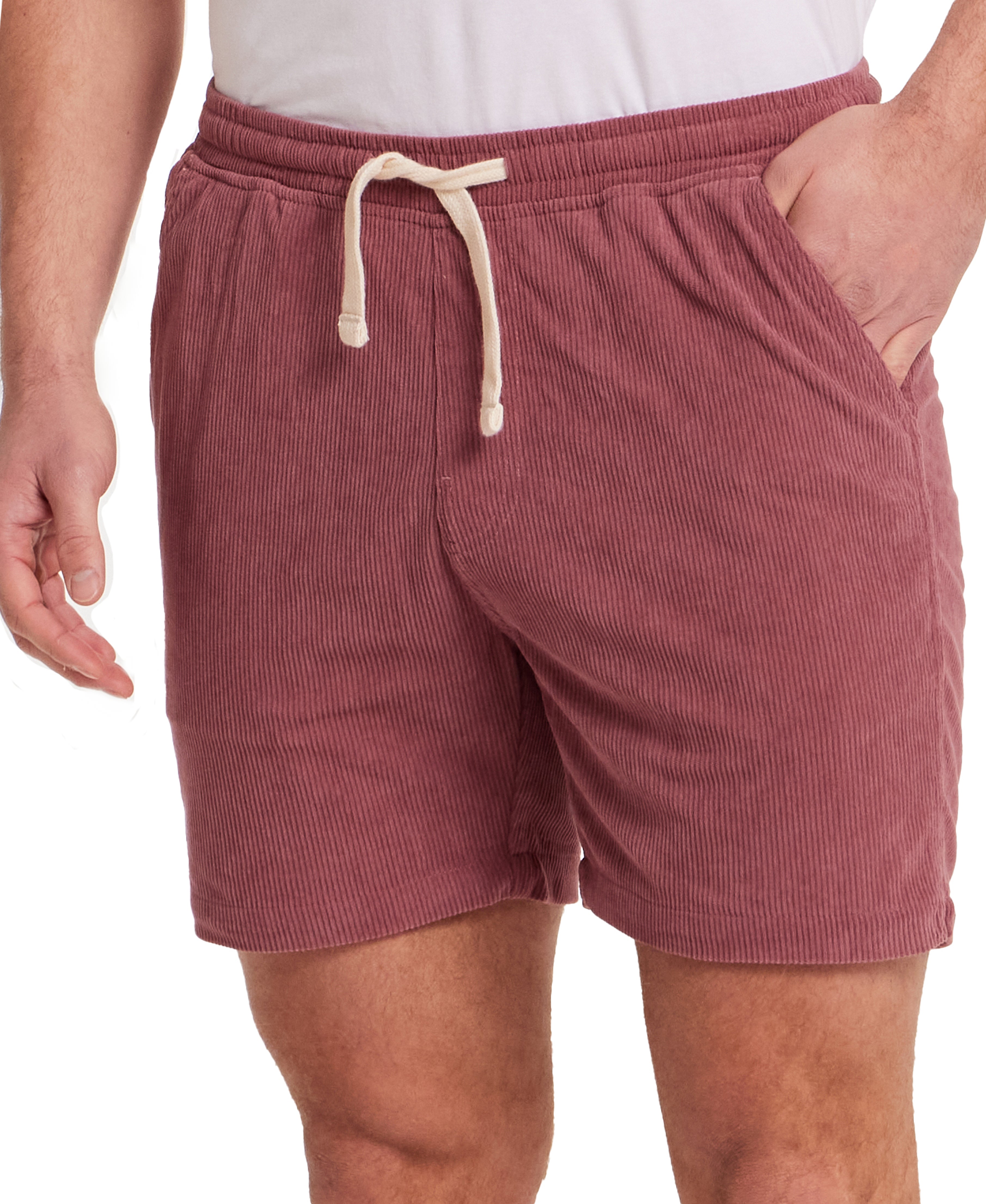6" Corduroy Cabana Short in Rose Brown