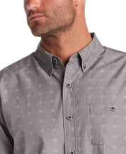 Long Sleeve Dobby Chambray in Moon Mist