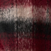 Brushed Unlined Plaid Shirt Jacket in Burgundy