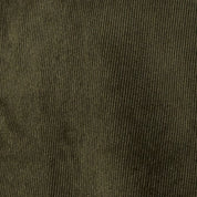 Long Sleeve Solid Cord Button Down in Olive