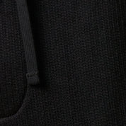 Ribbed Drawstring Pant in Black