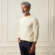 Long Sleeve Crew Neck in Ivory