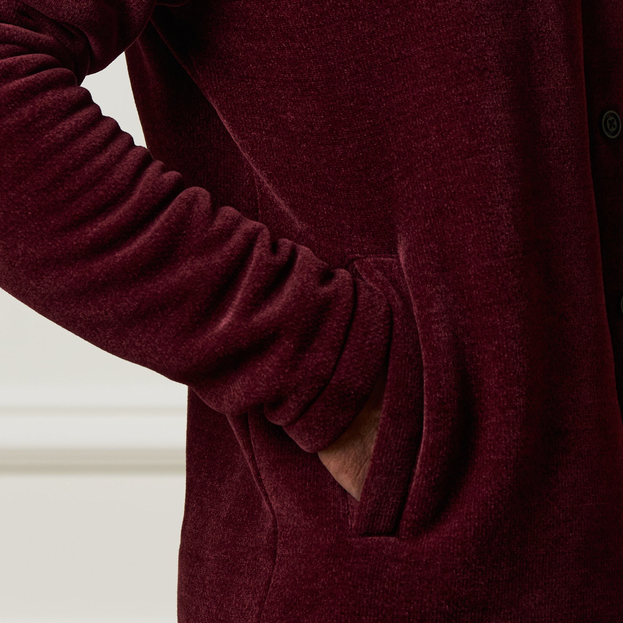 Brushed Corded Shirt Jacket in Fig