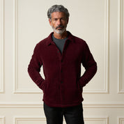 Brushed Corded Shirt Jacket in Fig