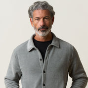 Brushed Corded Shirt Jacket in Ultimate Grey