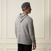 Sweater Knit Hoodie in Grey Heather
