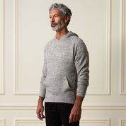 Sweater Knit Hoodie in Grey Heather