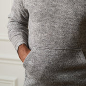 Sweater Knit Hoodie in Grey Heather