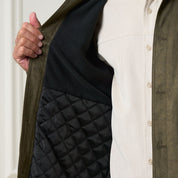 Sueded Jacket in Olive