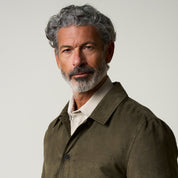 Sueded Jacket in Olive