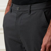 Grid Pants in Charcoal