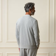 Mini Herringbone Bomber Jacket in Natural