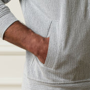 Mini Herringbone Bomber Jacket in Natural