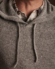 Boucle Hoodie Sweater in Winter Sky