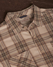 Long Sleeve Burnout Flannel in Angora