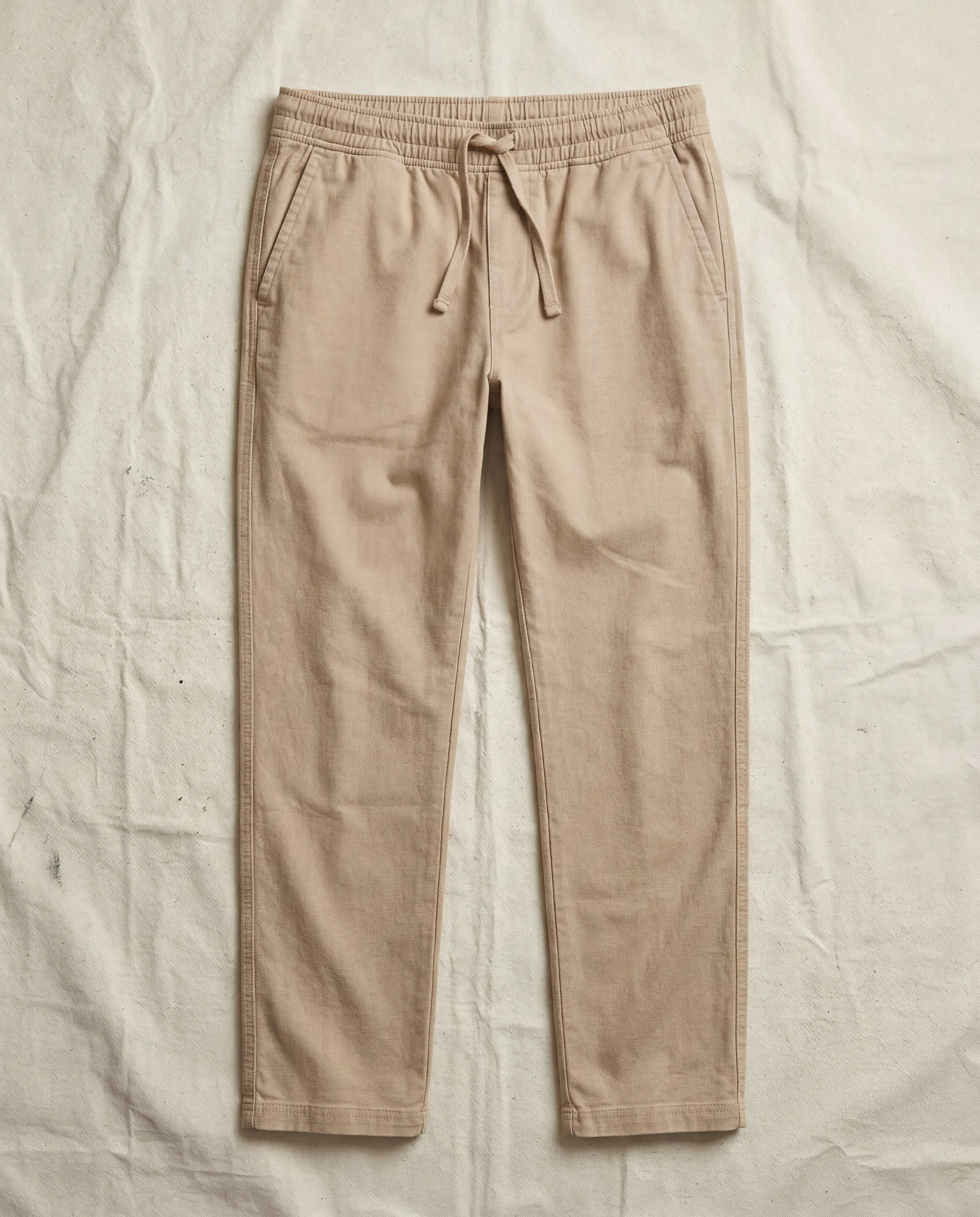 Men's Linen Drawstring Pants, Khaki | Weatherproof® Vintage