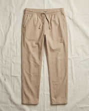 Linen Blend Drawstring Pants in Khaki