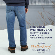Regular Fit Fleece Lined Jeans - Baltic Wash