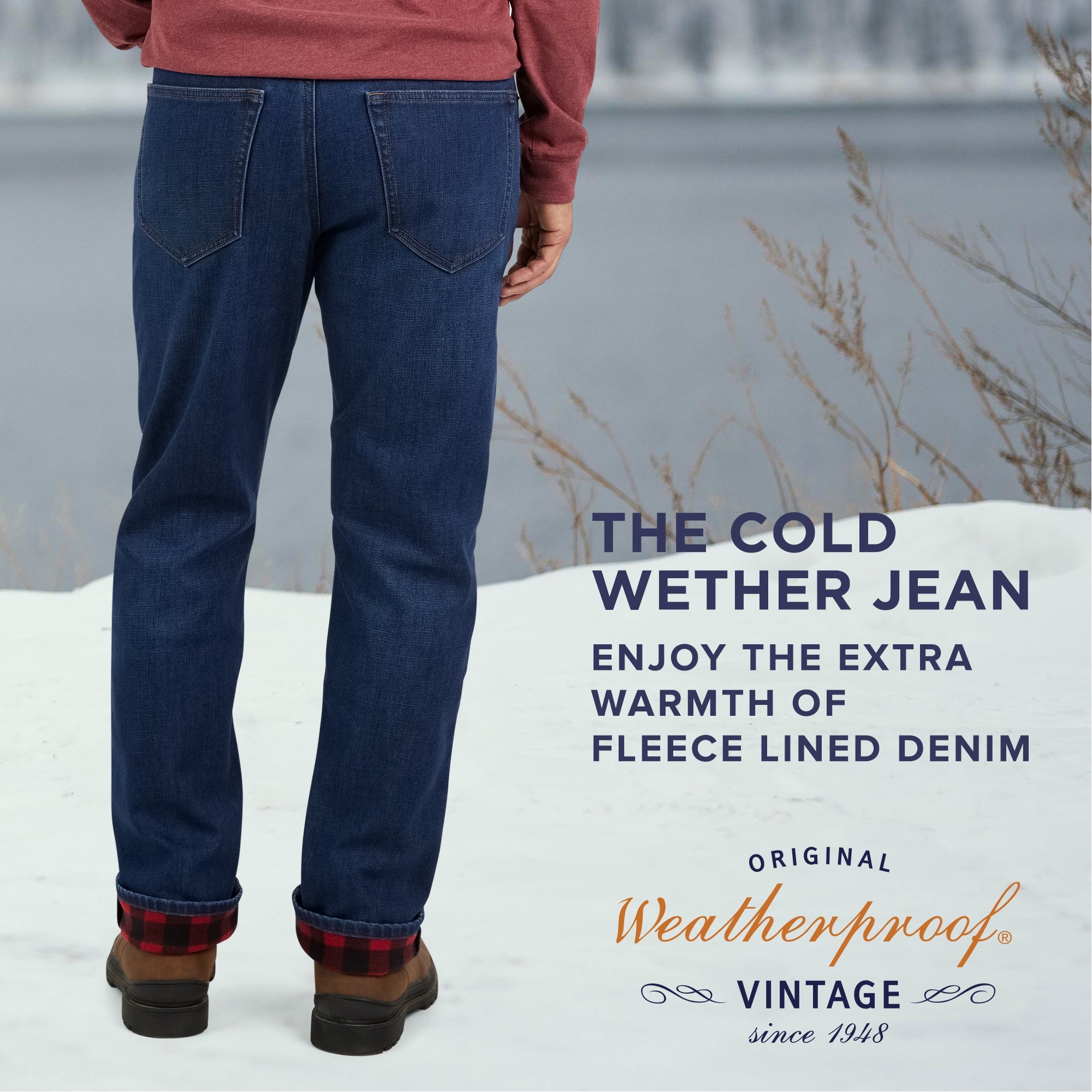 Regular Fit Fleece Lined Jeans - Osaka