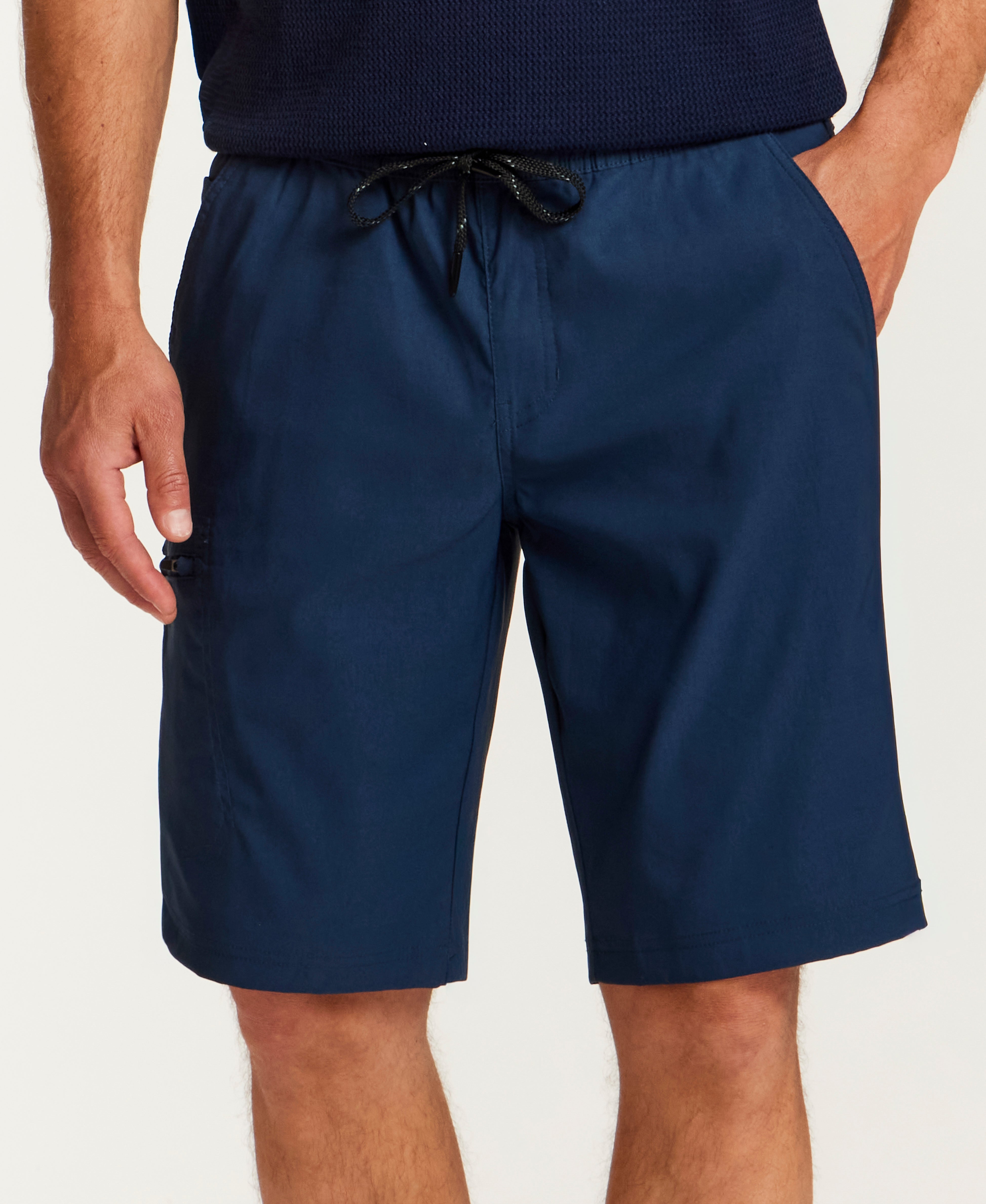 The Stratton Pull On Short in Titan Blue