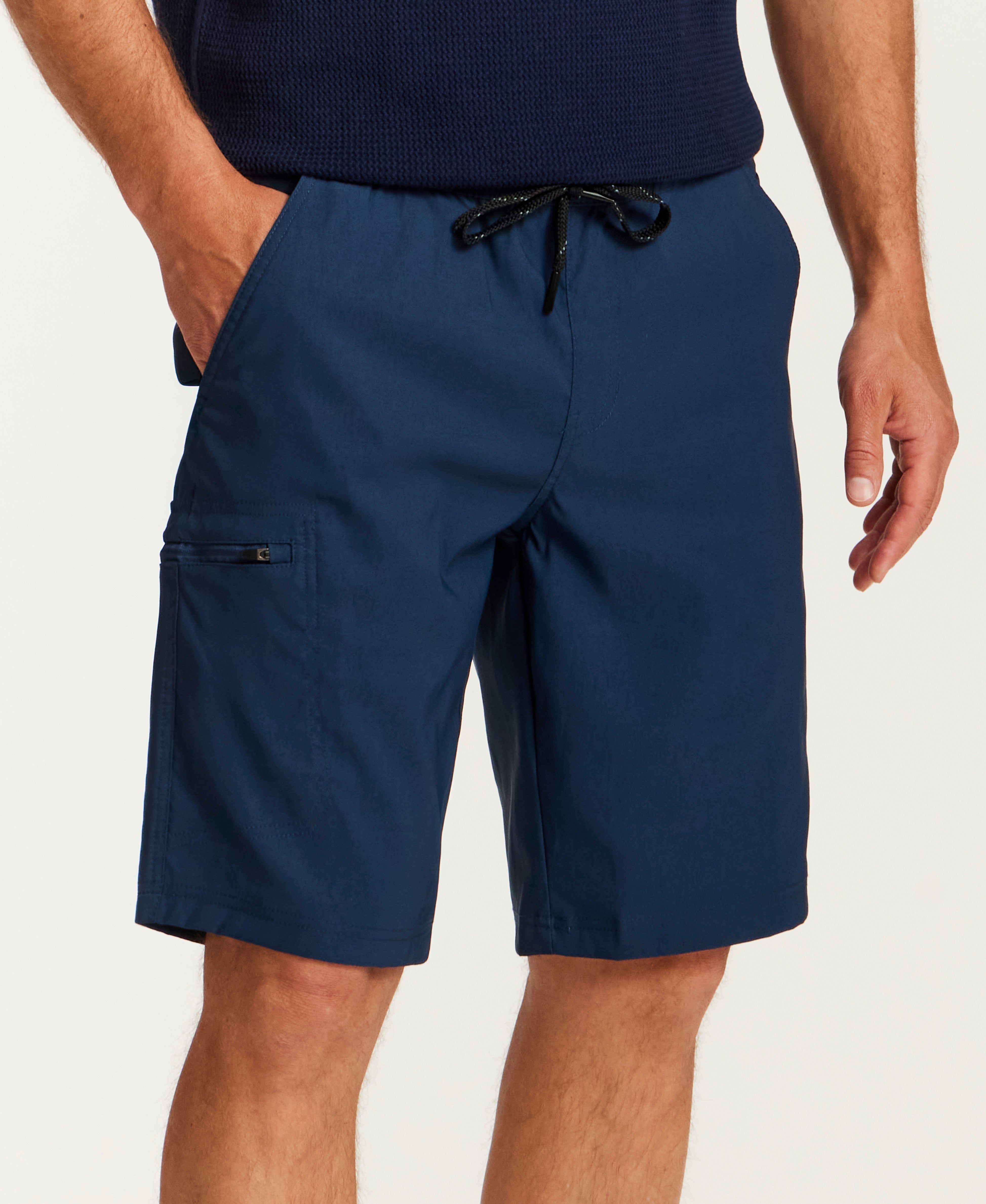 The Stratton Pull On Short in Titan Blue
