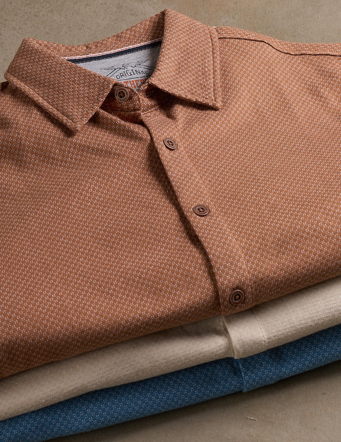 Short Sleeve Coat Front Knit in Biscuit