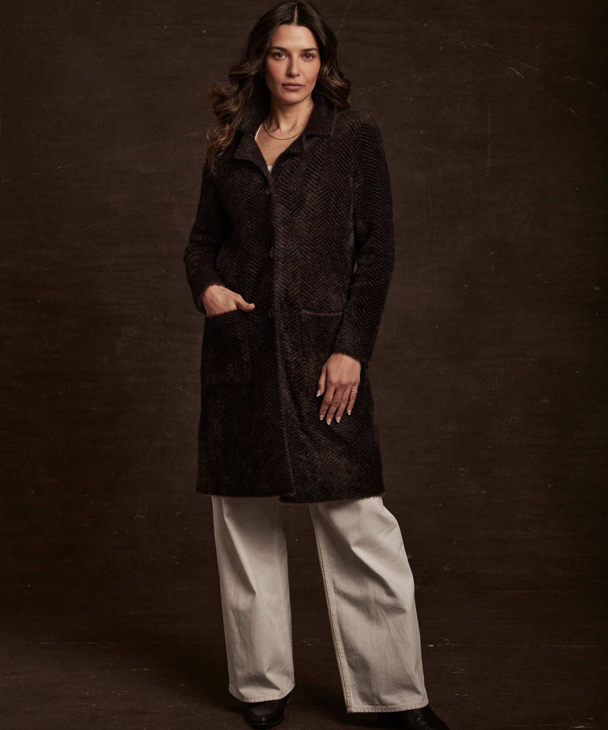 Manteau Long en Laine Mélangée | Paris Fashion Shops Manteau Long en Laine Mélangée | Paris Fashion Shops